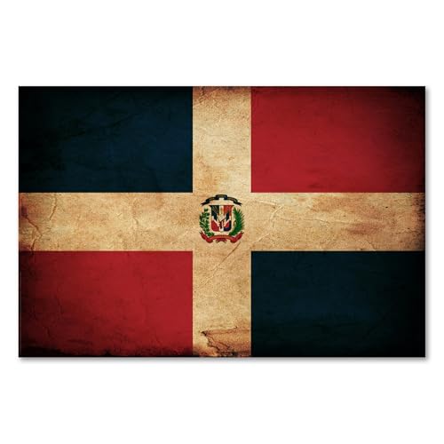 Postereck - 0402 - Vintage Flagge, Fahne Dominikanische Republik - Unterricht Klassenzimmer Schule Wandposter Fotoposter Bilder Wandbild Wandbilder - Poster - 4:3-61,0 cm x 45,5 cm Postereck - 0402 - Vintage Flagge, Fahne Dominikanische Republik - Unterricht Klassenzimmer Schule Wandposter Fotoposter Bilder Wandbild Wandbilder - Poster - 4:3-61,0 cm x 45,5 cm von Postereck