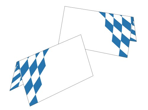 10 Stück Tischkarten/Geschenkanhänger Bayern-Raute 2501-10 von Postkarten-Style