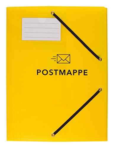 5x Kunststoff Postmappe / aus PP / DIN A4 / mit 3 Klappen und Gummizug von Postmappen