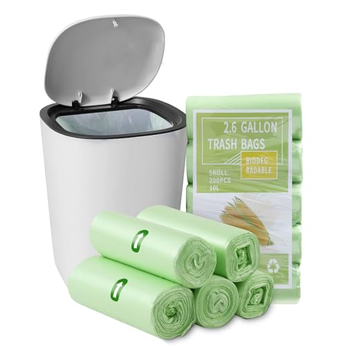 PotentForce 200 Stück Biomüllbeutel 10L,Biologisch Abbaubare Müllbeutel 10L,Mülltüten,Recycelbare Bio Müllbeutel 10 liter,Biomülltüten auf Maisstärkebasis,Trash Bags,10l müllbeutel(45x50cm,Grün) PotentForce 200 Stück Biomüllbeutel 10L,Biologisch Abbaubare Müllbeutel 10L,Mülltüten,Recycelbare Bio Müllbeutel 10 liter,Biomülltüten auf Maisstärkebasis,Trash Bags,10l müllbeutel(45x50cm,Grün) von PotentForce