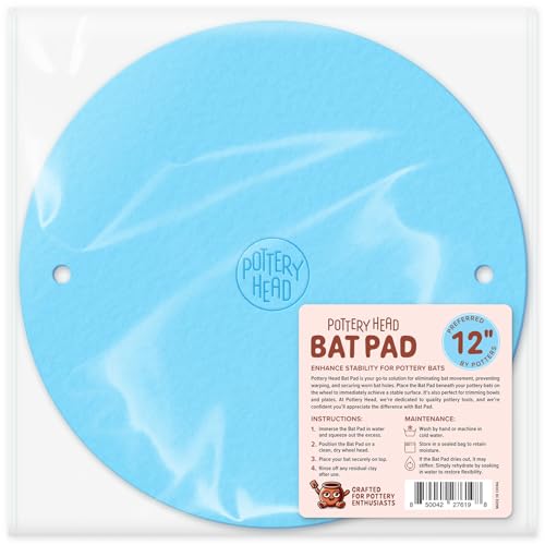 Pottery Head Bat Mate Universal-Pad für Töpferfledermäuse für bessere Stabilität, rutschfeste Matte mit Stiftlöchern für Töpferradschläger – Keramik- und Töpferwerkzeuge zum Trimmen – Tonformwerkzeuge Pottery Head Bat Mate Universal-Pad für Töpferfledermäuse für bessere Stabilität, rutschfeste Matte mit Stiftlöchern für Töpferradschläger – Keramik- und Töpferwerkzeuge zum Trimmen – Tonformwerkzeuge von Pottery Head