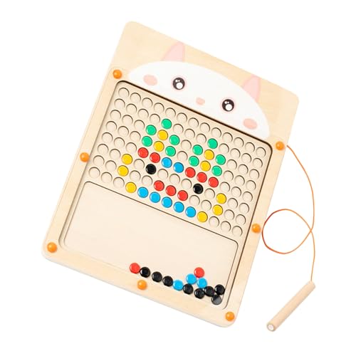 Poupangke Magnetische Punktkunst, pädagogisches Spielzeug für Kleinkinder, magnetisches Puzzle-Zeichenbrett,Magnetisches Farbsortier-Zeichenbrett für Mädchen | Magnetisches und mechanisches von Poupangke
