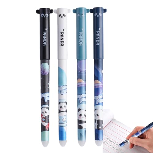 Poupangke Stift mit Radiergummi, Löschbare Stifte,Tierstifte schwarze Tinte | 4 Teile glattes Schreiben süßes stationäres Set, feiner Punkt 0,5 mm mit Gummi für Kinder Schüler Erwachsene Schulbüro Poupangke Stift mit Radiergummi, Löschbare Stifte,Tierstifte schwarze Tinte | 4 Teile glattes Schreiben süßes stationäres Set, feiner Punkt 0,5 mm mit Gummi für Kinder Schüler Erwachsene Schulbüro von Poupangke