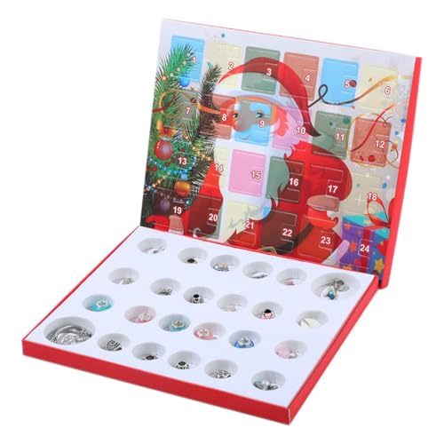Adventskalender für Weihnachtsarmbänder, Bastelset für Bettelarmbänder | 24 Tage Countdown-Kalender mit Perlen und 1 Armband, Countdown-Kalender Adventskalender für Weihnachtsarmbänder, Bastelset für Bettelarmbänder | 24 Tage Countdown-Kalender mit Perlen und 1 Armband, Countdown-Kalender von Povanjer