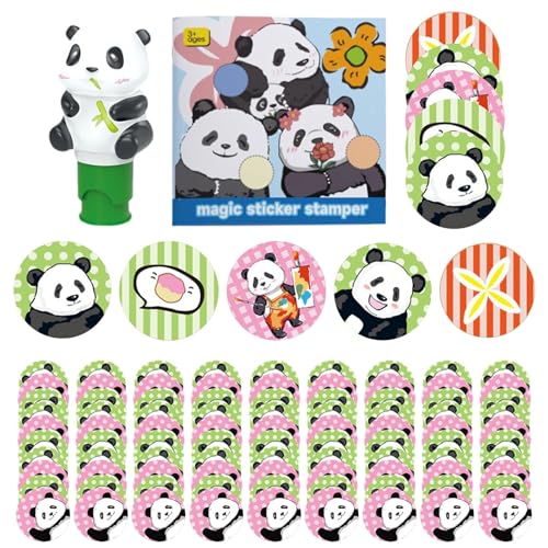 Aufkleberspender, Aufkleber für - Bulk Boy Aufkleber mit Panda - Interaktiver Aufkleber für Kleinkinder, Spielzeug Aufkleber für von Povanjer