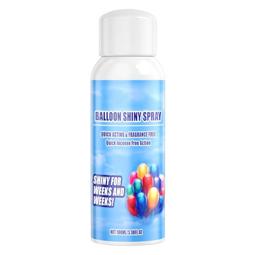 Ballon-Glitzer-Spray, Ballon-Spray, Hochglanz-Spray, 4,58 oz für Luftballons, Glitzer-Finish-Spray, Bühnendekorationszubehör Ballon-Glitzer-Spray, Ballon-Spray, Hochglanz-Spray, 4,58 oz für Luftballons, Glitzer-Finish-Spray, Bühnendekorationszubehör von Povanjer
