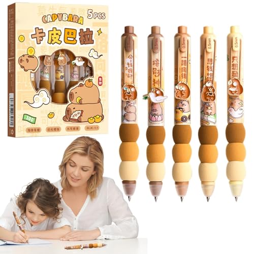 Glatte Kugelschreiber, Kugelschreiber, radierbare Tinte, schnell trocknend, niedlich, löschbar, 0,5 mm, schwarzer Tintenstift, weicher Griff, glatte Schreibstifte für Glatte Kugelschreiber, Kugelschreiber, radierbare Tinte, schnell trocknend, niedlich, löschbar, 0,5 mm, schwarzer Tintenstift, weicher Griff, glatte Schreibstifte für von Povanjer