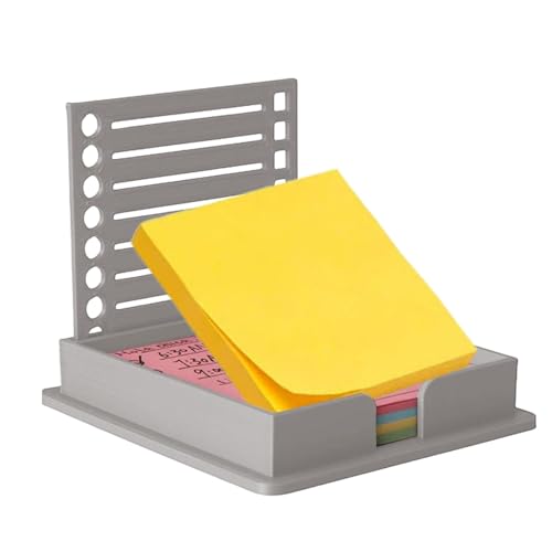 Haftnotizbehälter, Haftnotizhalter für Büro, Klebestick-Spender mit Schablone, kompakte Aufbewahrungsbox für Haftnotizen Comp für Haftnotizbehälter, Haftnotizhalter für Büro, Klebestick-Spender mit Schablone, kompakte Aufbewahrungsbox für Haftnotizen Comp für von Povanjer