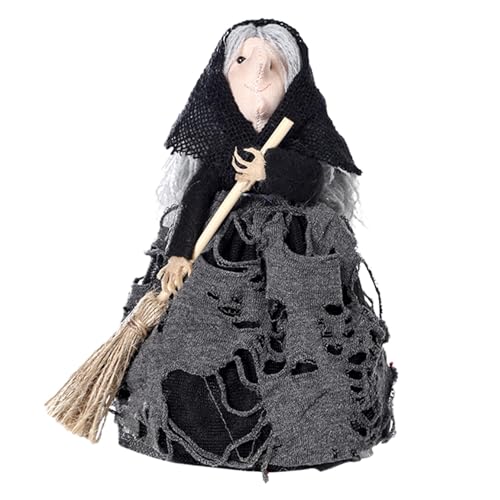 Horrorhexe Halloween Hexenbesen, Gruselige Deko | Lebhafte Hexe Halloween Deko | Halloween Deko Halloween Dekoration, Realistische Requisiten, von Povanjer
