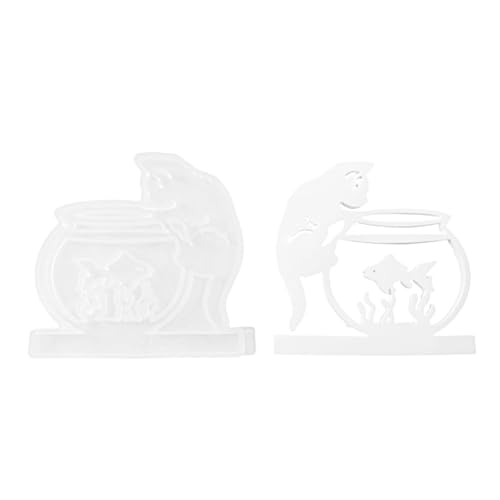 Kerzenhalterform, Kerzenständer Silikonform, Epoxidharz Gießformen mit Kletterkatzen-Aquarium-Design | Silikonform, Silikonharzform Kerzenhalterform, Kerzenständer Silikonform, Epoxidharz Gießformen mit Kletterkatzen-Aquarium-Design | Silikonform, Silikonharzform von Povanjer