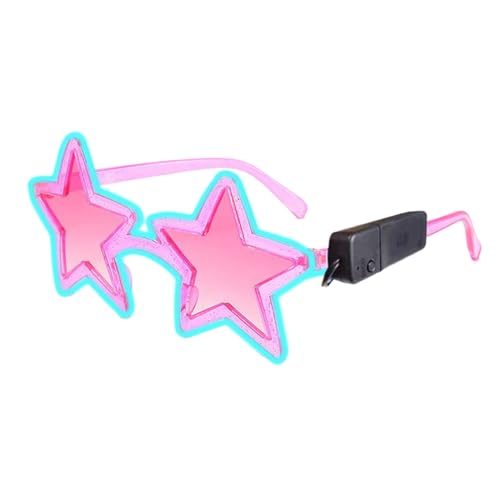 Leuchtstern-Brille, leuchtende Sterne, einzigartige leuchtende Brille, einzigartige leuchtende LED-Brille, elegante leuchtende Sonnenbrille für Festival, Karneval, Fasching, Rosa, Se référer Leuchtstern-Brille, leuchtende Sterne, einzigartige leuchtende Brille, einzigartige leuchtende LED-Brille, elegante leuchtende Sonnenbrille für Festival, Karneval, Fasching, Rosa, Se référer von Povanjer
