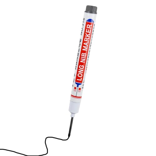 Marker mit langer Spitze, Baumarker – Zimmermannsstift mit tiefer Reichweite, Architekturmarker, bunt, Gravierer mit langer Spitze für tiefe Bohrlöcher für die von Povanjer