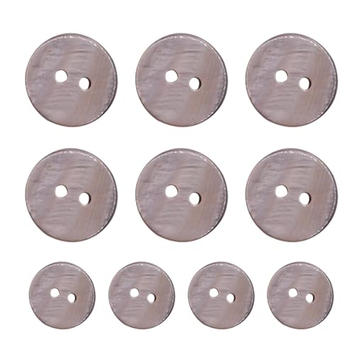 Muschelknöpfe für Kleidung, Muschelknöpfe aus Perlen zum Nähen – 10 runde Kleidungsknöpfe, runde Kleidung mit 2 Löchern, Knöpfe aus natürlicher Muschel, Perlen, Kunstwerke Muschelknöpfe für Kleidung, Muschelknöpfe aus Perlen zum Nähen – 10 runde Kleidungsknöpfe, runde Kleidung mit 2 Löchern, Knöpfe aus natürlicher Muschel, Perlen, Kunstwerke von Povanjer