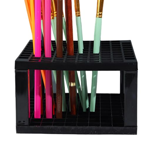 Pinselhalter – abnehmbarer Stifthalter, 96 Löcher, Stiftehalter, Schreibtischständer, Organizer für Bleistifte, Pinsel, Marker Pinselhalter – abnehmbarer Stifthalter, 96 Löcher, Stiftehalter, Schreibtischständer, Organizer für Bleistifte, Pinsel, Marker von Povanjer