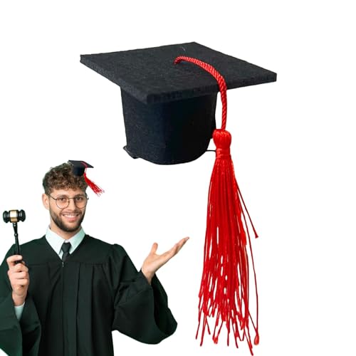Povanjer Abschlusshut Einsatz, Abschlusshut Stirnband - Graduation Hut Haarnadel - Graduation Hut Haarnadel - Foto Dekoration Supplies für Verkleidung von Povanjer