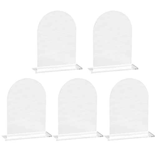 Povanjer Acryl Hochzeitsempfang Schilder,Acrylschild für Hochzeit - 5 x Acryl-Tischnummern, klare Geschenke und Karten für -Hochzeitsfeier von Povanjer