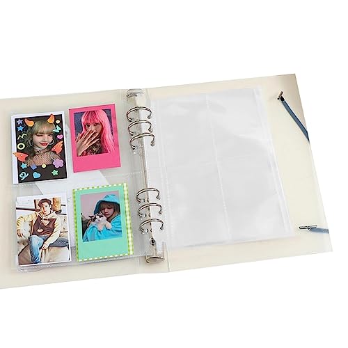 Povanjer Albumordner,A5 Fotokarten-Binder, wasserbeständiges Album | Fotokarten-Organizer für Studenten und Mädchen für Visitenkarten, Fotokarten, Postkarten von Povanjer