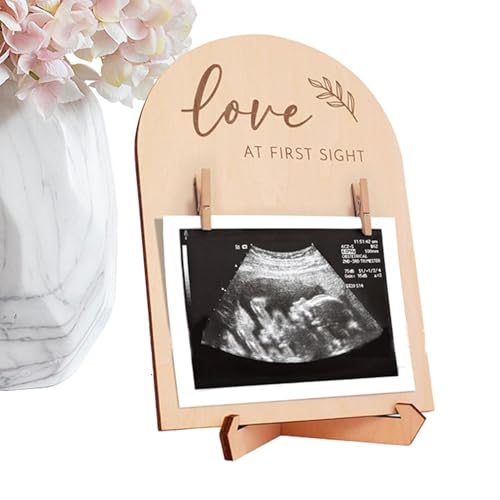 Povanjer Baby-Sonogramm-Bilderrahmen,Sonogramm-Bilderrahmen | Sonogram Frames Fotorahmenschild doppelseitig - Stabiler Schwangerschafts-Ankündigungsrahmen, Bilderrahmen, Baby-Ankündigungsschild für von Povanjer