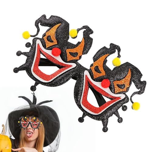 Halloween Kostüm Brille, Cosplay Brille für Frauen, Halloween Party Stimmungsbrille Erwachsene Brille Kreatives Kostüm für Frauen, Halloween Zubehör von Povanjer