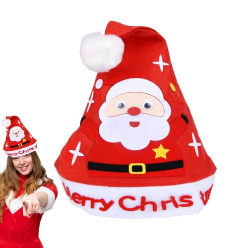 Povanjer Set zur Herstellung von Weihnachtsmützen, handgefertigtes Weihnachtsmützen-Set, kreatives Set zur Herstellung von Weihnachtsmützen von Povanjer