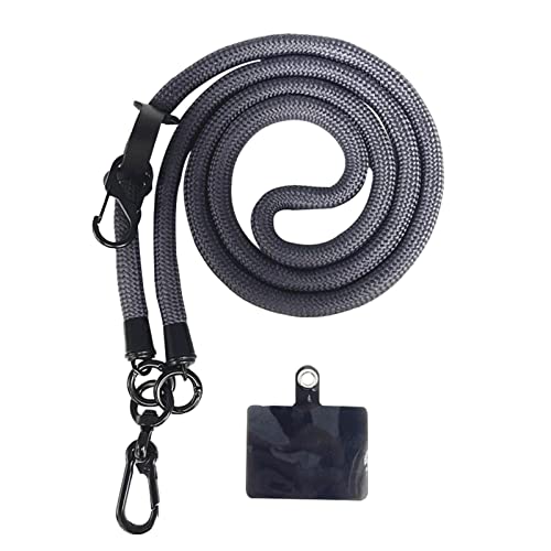 Povanjer Telefonseil-Lanyard - Handy-Lanyards für den Hals, 10 mm dick, mit Abstandshalter,Umhänge-Handyhalter mit Anti-Diebstahl-Handyband, Umhänge-Handy-Umhängehalter für unterwegs Povanjer Telefonseil-Lanyard - Handy-Lanyards für den Hals, 10 mm dick, mit Abstandshalter,Umhänge-Handyhalter mit Anti-Diebstahl-Handyband, Umhänge-Handy-Umhängehalter für unterwegs von Povanjer
