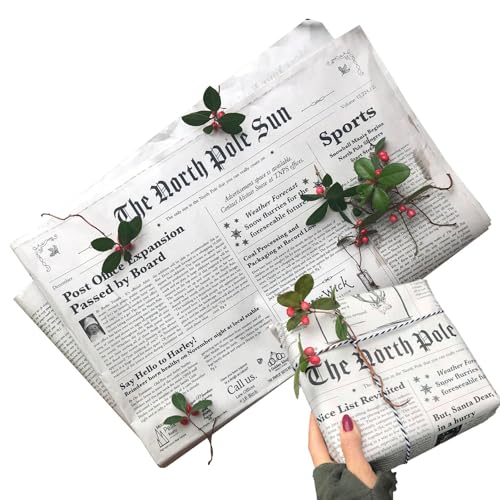 Povanjer Vintage Zeitungs-Geschenkpapier, Zeitungspapier | Blumen-Geschenkpapier, Zeitungspapier, Geschenkpapier,Multifunktionales Geschenkpapier mit Zeitungsdruck, Geschenkpapier mit Blumen zum Povanjer Vintage Zeitungs-Geschenkpapier, Zeitungspapier | Blumen-Geschenkpapier, Zeitungspapier, Geschenkpapier,Multifunktionales Geschenkpapier mit Zeitungsdruck, Geschenkpapier mit Blumen zum von Povanjer