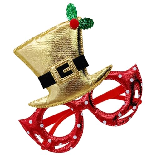 Weihnachtsbrille für Weihnachtsbrille, niedlicher Rahmen für Weihnachtsbrille, Brillenrahmen, Weihnachtsfoto-Zubehör, Weihnachts-Cosplay-Zubehör für die Urlaubsdekoration Weihnachtsbrille für Weihnachtsbrille, niedlicher Rahmen für Weihnachtsbrille, Brillenrahmen, Weihnachtsfoto-Zubehör, Weihnachts-Cosplay-Zubehör für die Urlaubsdekoration von Povanjer