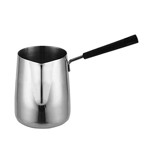 Povhhee Langgriff Wachs Schmelztiegel Kerzenseife Schmilzt Topf Duftendes Wachs Schmilzt Metallkaffeekanne Latte Milchschaumkrug, 350 Ml Povhhee Langgriff Wachs Schmelztiegel Kerzenseife Schmilzt Topf Duftendes Wachs Schmilzt Metallkaffeekanne Latte Milchschaumkrug, 350 Ml von YAMOOCO