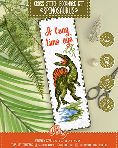 Povitrulya Kreuzstich-Set Spinosaurus – DIY Lesezeichen-Set für Handstickerei Povitrulya Kreuzstich-Set Spinosaurus – DIY Lesezeichen-Set für Handstickerei von Povitrulya