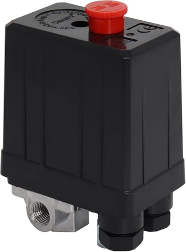 Druckschalter Kompressor, Druckschalter-Steuerventil Luftkompressor, Druckschalter für Luftkompressor für Schnellen Druckabbau 90-120PSI 240V von Poweka Druckschalter Kompressor, Druckschalter-Steuerventil Luftkompressor, Druckschalter für Luftkompressor für Schnellen Druckabbau 90-120PSI 240V von Poweka von Poweka