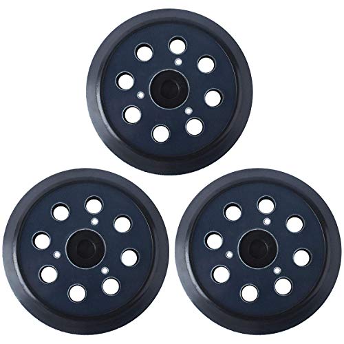 Poweka 125mm Schleifplatte für Makita 743081-8 ersetzt BO5010 BO5041K - 8-Loch Schleifscheiben (3 Stück) von Poweka