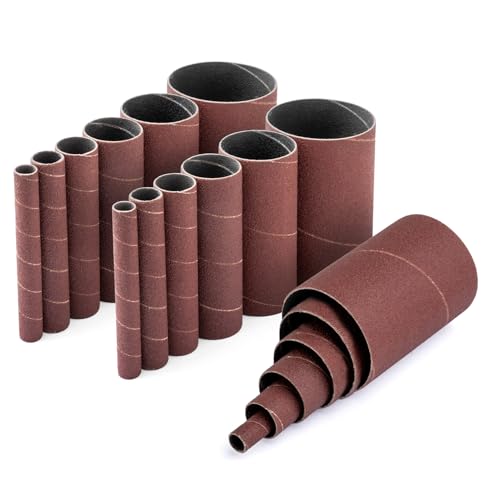 POWERTEC 11240 Schleifhülsen für Spindelschleifer in 6 Größen mit verschiedenen Körnungen 80, 120, 240 | Aluminiumoxid-Schleifpapier Sortiment Durchmesser 1/2, 3/4, 1, 1-1/2, 2 & 3-18 PK POWERTEC 11240 Schleifhülsen für Spindelschleifer in 6 Größen mit verschiedenen Körnungen 80, 120, 240 | Aluminiumoxid-Schleifpapier Sortiment Durchmesser 1/2, 3/4, 1, 1-1/2, 2 & 3-18 PK von PowerTec
