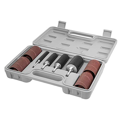 POWERTEC 71634 20-teiliges Bohrmaschinen-Schleiftrommel-Set mit ¼ und 1/8 Zoll Schaft, Spindelschleiferhülsen, Werkzeugtragetasche POWERTEC 71634 20-teiliges Bohrmaschinen-Schleiftrommel-Set mit ¼ und 1/8 Zoll Schaft, Spindelschleiferhülsen, Werkzeugtragetasche von PowerTec