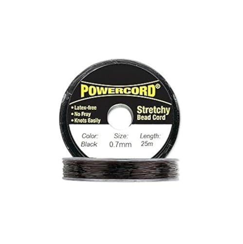 Powercord Elastische Kordel, schwarz, 0,7 mm Durchmesser, 25 Meter Powercord Elastische Kordel, schwarz, 0,7 mm Durchmesser, 25 Meter von Power Cord