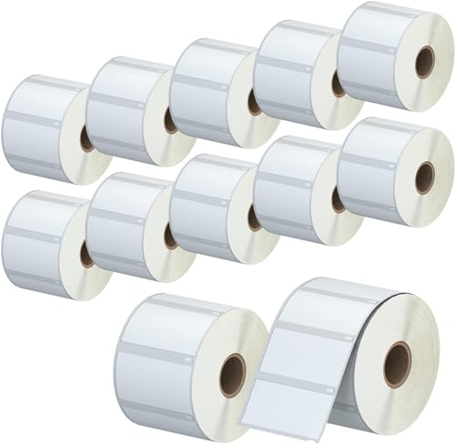 Powerwerk - 10 Rollen 11354 Selbstklebende Etiketten Kompatibel mit DYMO S0722540, 57mm x 32mm, 10000 Mehrzwecketiketten für LabelWriter 450 Serie und 4XL von Powerwerk