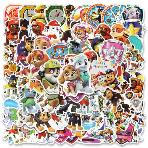 Powmag 100 Pcs Aufkleber Dog Patrol, Hund Patrol Sticker Kinder, Wasserfeste Vinyl Aufkleber, Sticker Kinder für Auto Fahrrad Skateboard Fotoalbum Laptop Mitgebsel DIY Scrapbooking Spielzeug Powmag 100 Pcs Aufkleber Dog Patrol, Hund Patrol Sticker Kinder, Wasserfeste Vinyl Aufkleber, Sticker Kinder für Auto Fahrrad Skateboard Fotoalbum Laptop Mitgebsel DIY Scrapbooking Spielzeug von Powmag