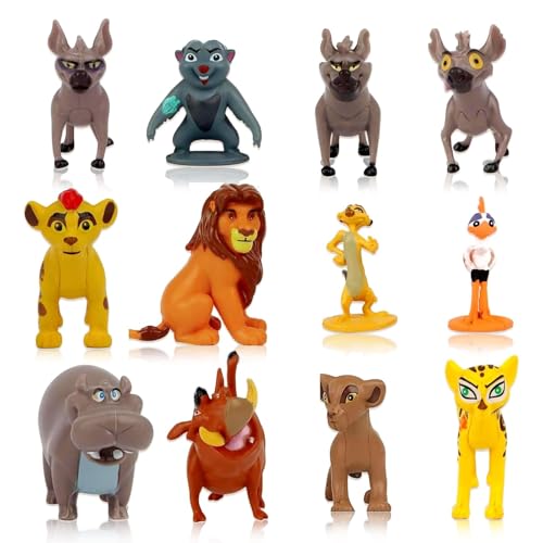 Powmag Kö-nig der Löwen Tortendeko, König der Löwen Figuren, Cartoon Spielzeug Figuren Set, Party Kuchen Deko, Tortendekoration Kindergeburtstag von Powmag