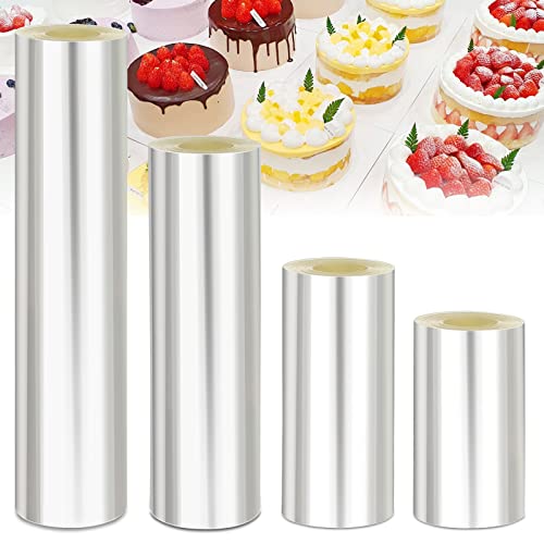 Powmag Tortenrandfolie, 4 Rolle torten Folie, 8cm/10cm/15cm/20cm Hoch *10m Tortenrandfolie Wiederverwendbar, Transparent Acetat Rolle Für ine Cremige Schokoladenmousse-Geburtstagstorte Powmag Tortenrandfolie, 4 Rolle torten Folie, 8cm/10cm/15cm/20cm Hoch *10m Tortenrandfolie Wiederverwendbar, Transparent Acetat Rolle Für ine Cremige Schokoladenmousse-Geburtstagstorte von Powmag
