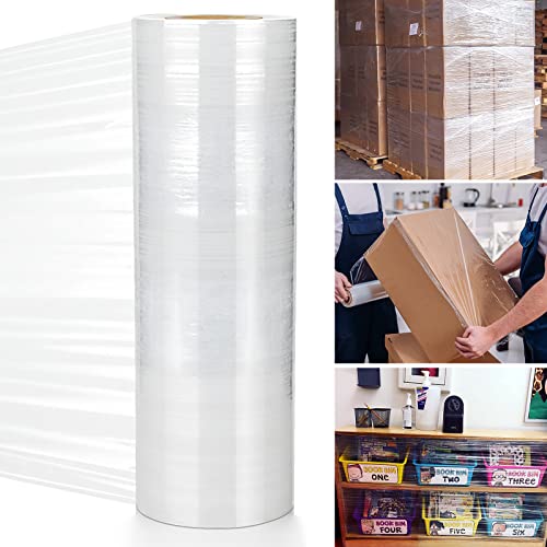 Verpackungsfolie, Verpackungsfolie Rolle, Verpackungsfolie Transparent 20 cm breit, Verpackungsfolie für Möbel, Transparent Strechfolienrolle für Möbel, Umzug, Paletten, Transport von Powmag