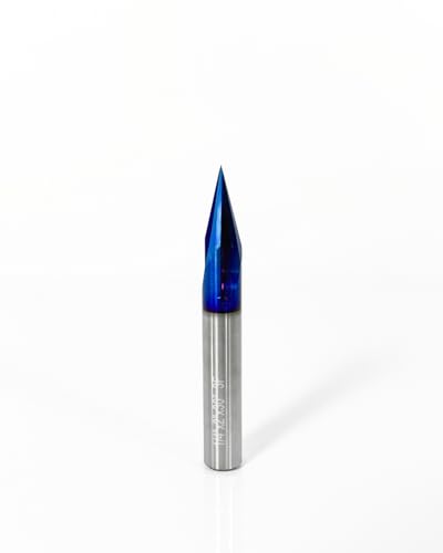 Vollhartmetall-V-Nut-Fräser-Bit, 3 Nuten, 1/4-Zoll-Schaft, für Holz, MDF, Acryl und Verbundwerkstoffe Vollhartmetall-V-Nut-Fräser-Bit, 3 Nuten, 1/4-Zoll-Schaft, für Holz, MDF, Acryl und Verbundwerkstoffe von Powpact