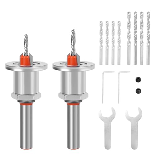 PpAaJK Senkbohrer-Holzset, 8 mm mit Zentrierbohrer-Innensechskantschlüssel, zum Bohren Von Löchern in und Kunststoff PpAaJK Senkbohrer-Holzset, 8 mm mit Zentrierbohrer-Innensechskantschlüssel, zum Bohren Von Löchern in und Kunststoff von PpAaJK