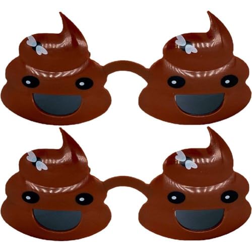 Ppmter 2 Stück Lustige Poop-Brillen, Neuheit-Party-Sonnenbrillen, Streich-Brillen Für Kinder Und Erwachsene, Weihnachten, Hochzeit, Geburtstag, Partyzubehör, Foto-Requisite Ppmter 2 Stück Lustige Poop-Brillen, Neuheit-Party-Sonnenbrillen, Streich-Brillen Für Kinder Und Erwachsene, Weihnachten, Hochzeit, Geburtstag, Partyzubehör, Foto-Requisite von Ppmter