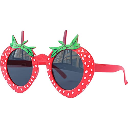 Ppmter Lustige Brille Süße Erdbeerparty Sonnenbrille Tropische Kostümrequisiten, Lustige Sommerparty -gefälligkeiten, Strandstäbchen -partyzubehördekoration Dekoration von Ppmter