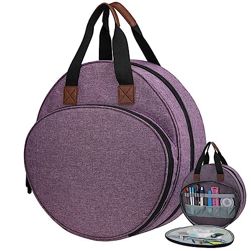 Ppmter Stickerei -projekttasche, Runde Stickstätte Vorlage Für Lagerstation, Tragbare Bastelkoffer Für Sticksteuer -Cross -Stitch -Kits -Werkzeuge, Nur Tasche Ppmter Stickerei -projekttasche, Runde Stickstätte Vorlage Für Lagerstation, Tragbare Bastelkoffer Für Sticksteuer -Cross -Stitch -Kits -Werkzeuge, Nur Tasche von Ppmter