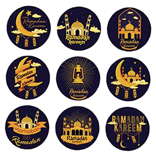 Ramadan Kareem-aufkleber, Eid Mubarak Geschenk-aufkleber Dichtungsaufkleber Für Islamische Muslimische Eid Party Decor Supplies von Ppmter