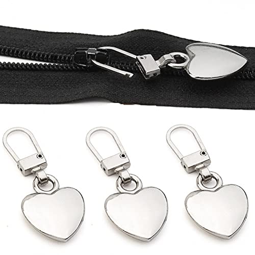 Ppmter Zipper -Pull, 5 -STK -Metall -Herz -Herz -ersatz -reißverschluss Reißverschluss Reißverschluss Reparaturkit, Reparatur Von Reißverschlusskit Zum Reparieren Von Schichten, Jacken Ppmter Zipper -Pull, 5 -STK -Metall -Herz -Herz -ersatz -reißverschluss Reißverschluss Reißverschluss Reparaturkit, Reparatur Von Reißverschlusskit Zum Reparieren Von Schichten, Jacken von Ppmter