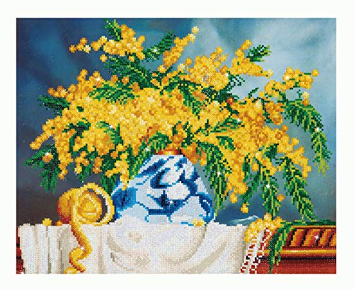 Diamond Dotz DD9-003 Gelbe Blumen, ca. 50,8 x 40,6 cm gro?, Diamond Painting, Malen mit Diamanten, funkelndes Bild zum Selbstgestalten, f?r Kinder und Erwachsene von DIAMOND DOTZ