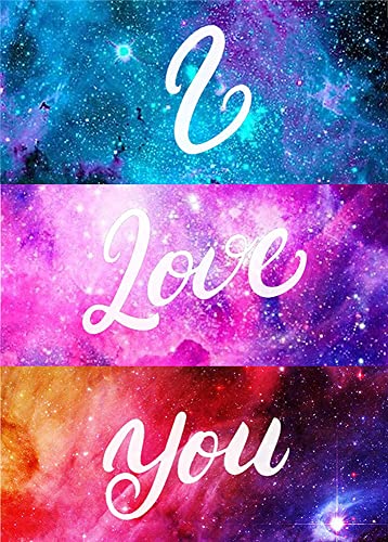 Diamond Painting Set, Bild mit Motiv I Love you und Zubehör, Größe ca. 35 x 25 cm, Bastelset zum Malen mit Glitzersteinchen für Kinder ab 5 Jahren Diamond Painting Set, Bild mit Motiv I Love you und Zubehör, Größe ca. 35 x 25 cm, Bastelset zum Malen mit Glitzersteinchen für Kinder ab 5 Jahren von Pracht Creatives Hobby