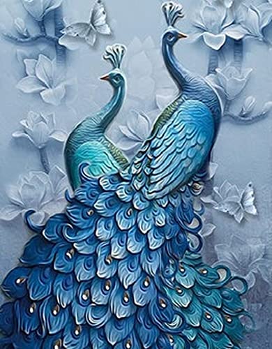 Diamond Painting Set, Bild mit Motiv Pfau und Zubehör, Größe ca. 25 x 35 cm, Bastelset zum Malen mit Glitzersteinchen für Kinder ab 5 Jahren Diamond Painting Set, Bild mit Motiv Pfau und Zubehör, Größe ca. 25 x 35 cm, Bastelset zum Malen mit Glitzersteinchen für Kinder ab 5 Jahren von Pracht Creatives Hobby