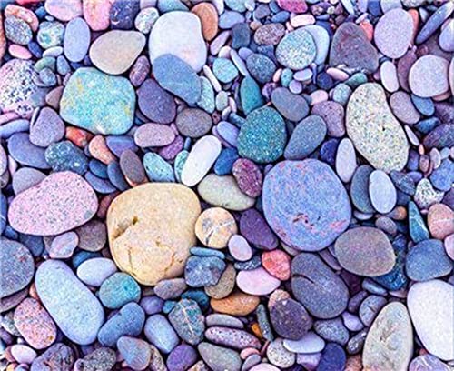 Diamond Painting Set, Bild mit Motiv Steine und Zubehör, Größe ca. 44 x 33 cm, Bastelset zum Malen mit Glitzersteinchen für Kinder ab 5 Jahren von Pracht Creatives Hobby